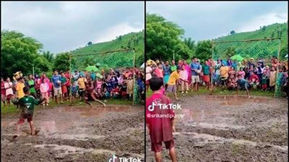 فيديو يثير حفيظة المتابعين .. ركلات ترجيح على الوحل بلا نهاية !!