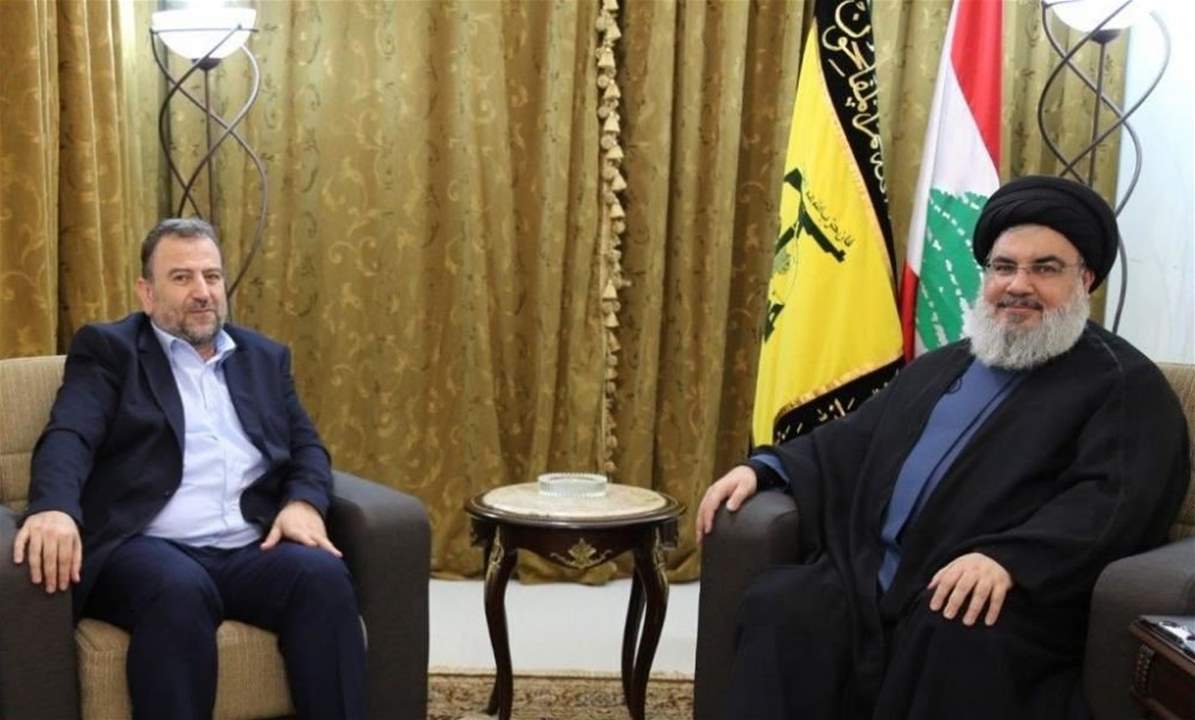  السيد نصر الله يستقبل وفداً قيادياً من حركة حماس برئاسة العاروري 
