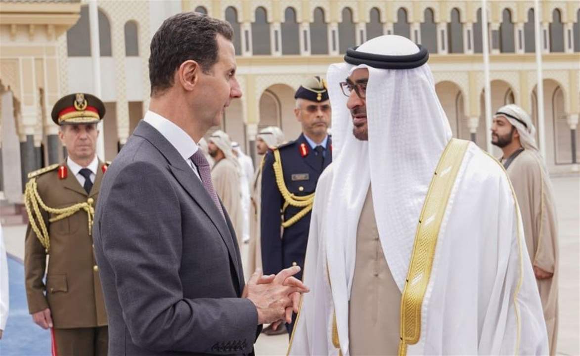 الأسد: لن ننسى موقف الإمارات معنا خلال الحرب والذي استمر بأخوية ولهفة أثناء كارثة الزلزال
