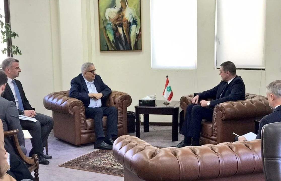 بوحبيب يبحث ملف النازحين مع مفوّض الأمم المتحدة لشؤون اللاجئين في لبنان