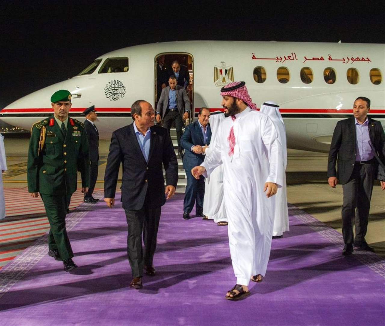 بن سلمان يلتقي السيسي  على مائدة السحور في جدة
