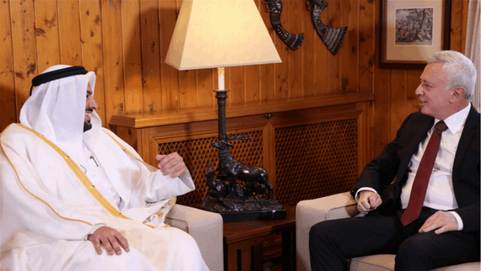 فرنجية استقبل في بنشعي وزير الدولة بوزارة الخارجية القطرية محمد بن عبد العزيز الخليفي والوفد المرافق