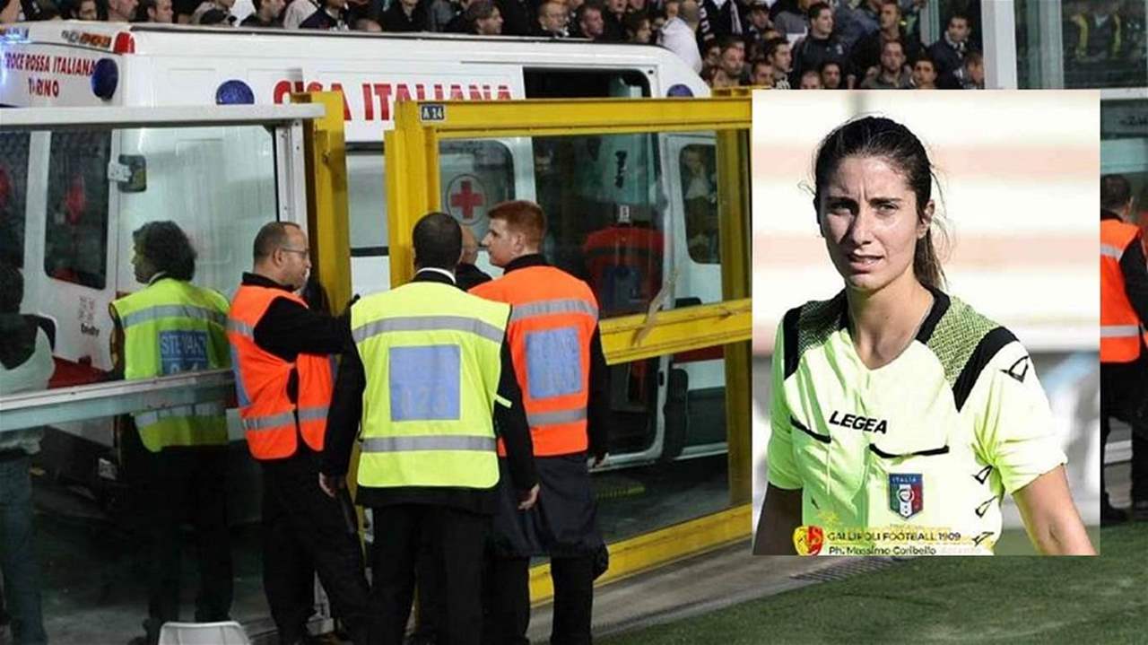 فيديو .. الحكم - الطبيبة توقف مباراة لإنقاذ رجل مريض من الموت .. ولكن