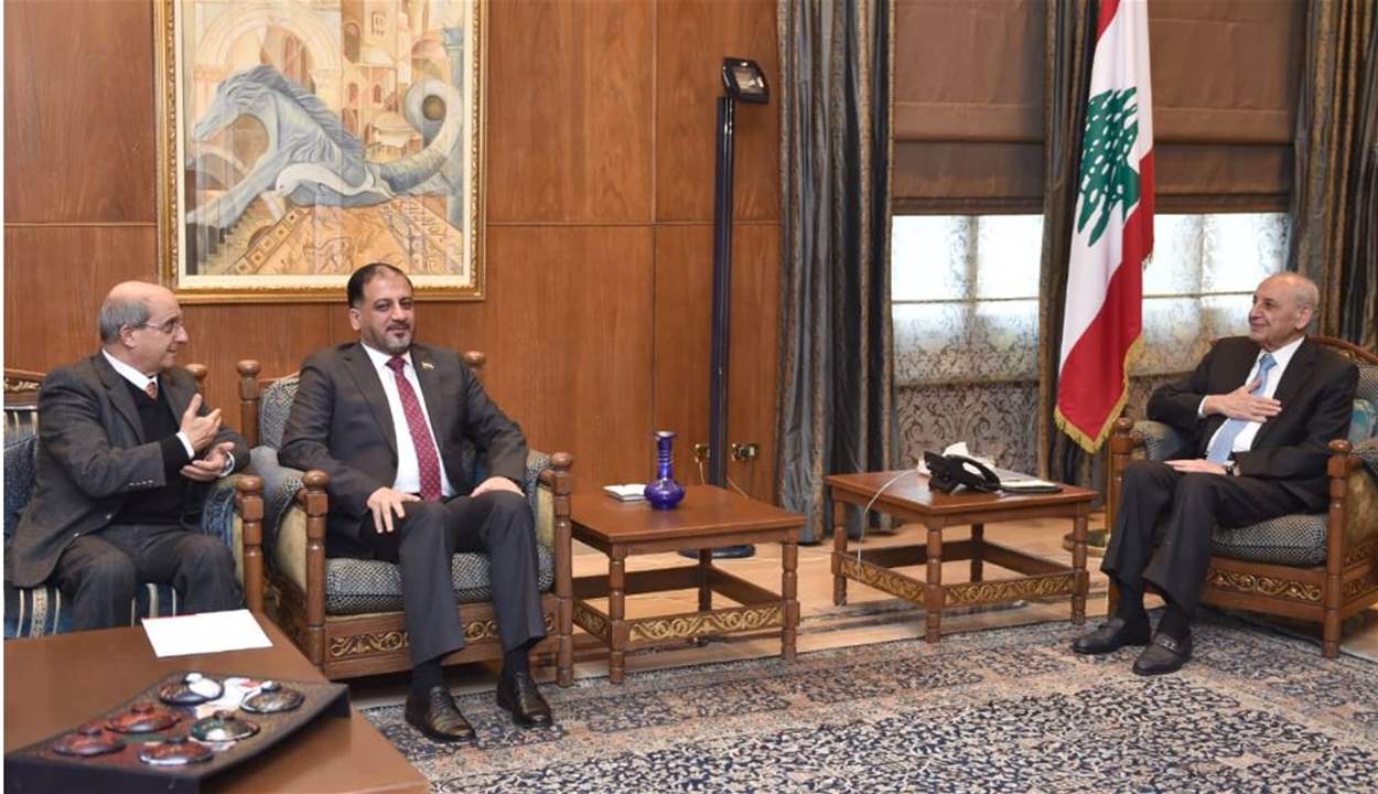 بري عرض مع زواره الاوضاع العامة وترأس هيئة مكتب المجلس