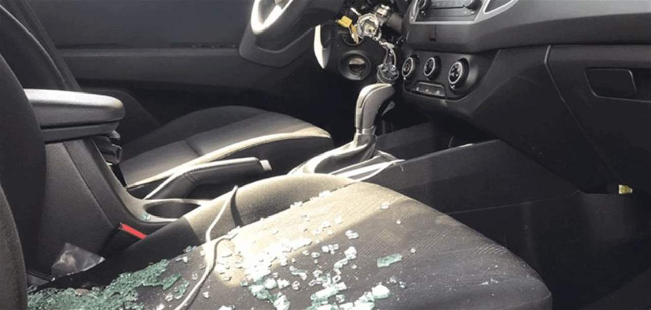 بالصور- محاولة سرقة سيارة ممثلة لبنانية والاخيرة تنفعل: لا أمن ولا أمان