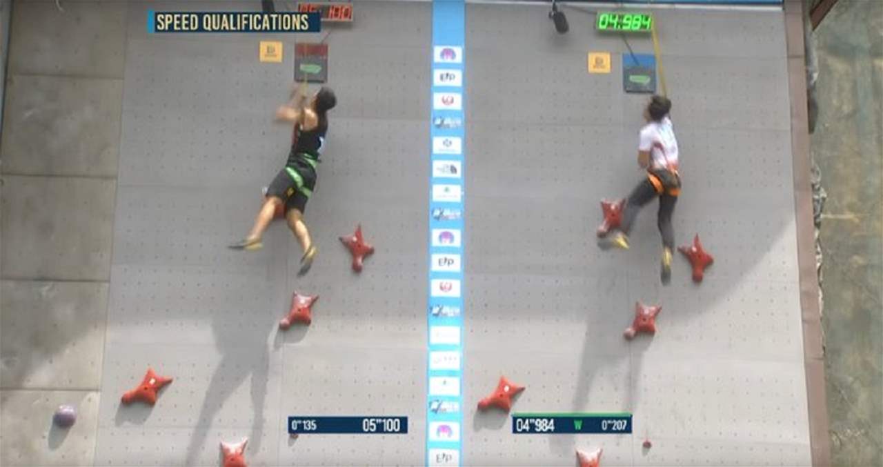 فيديو - أسرع رجل في العالم على الحائط .. 15 مترا في 4.902 ثانية