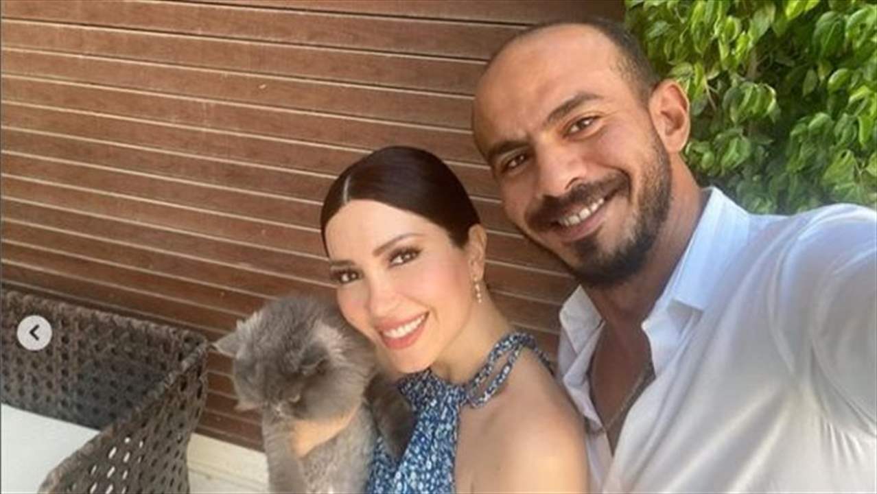 اول ظهور لـ نسرين طافش وزوجها بعد عودتهما عقب الانفصال: ليبارك الله هذا الحب