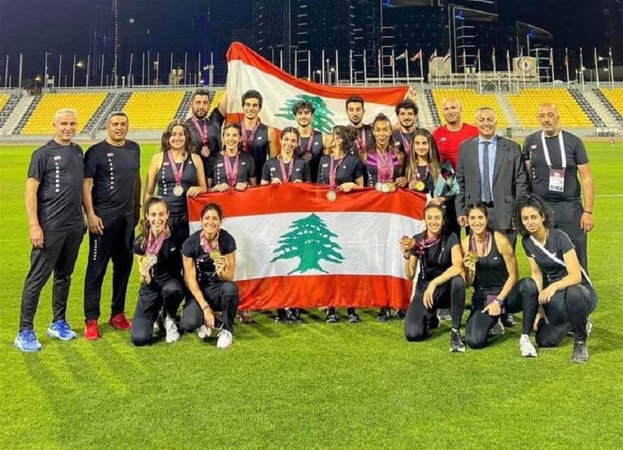 17 ميدالية لبنانية في بطولة غرب آسيا الرابعة لألعاب القوى