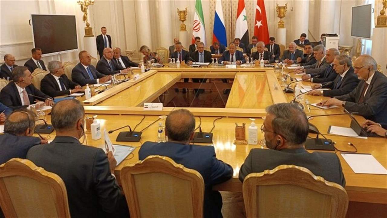 بالفيديو -بدء الاجتماع الرباعي لوزراء خارجية روسيا وسوريا وإيران وتركيا في موسكو