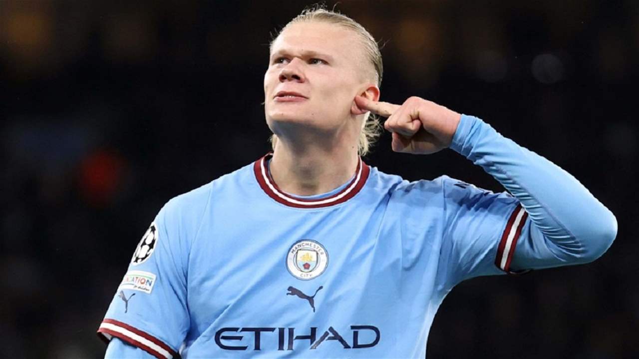 فيديو - هالاند يتسبب بألم لسيدة .. هذا ما حصل