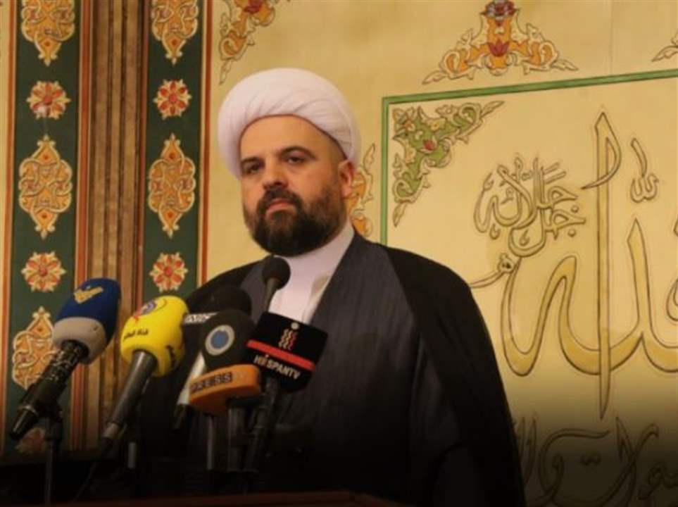 قبلان : مرشح التحدي لعبة مكشوفة وحماية لبنان تمر بالمؤسسات الدستورية