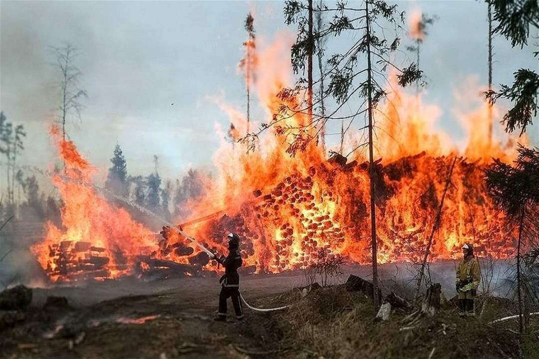 مصرع 14 شخصًا في حرائق غابات في كازاخستان