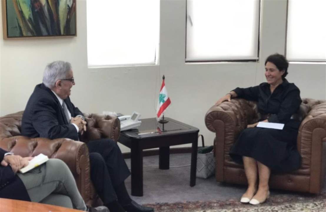 بوحبيب التقى  آن غريو: زيارة الموفد الفرنسي الوزير جان ايف لودريان  في القريب العاجل 