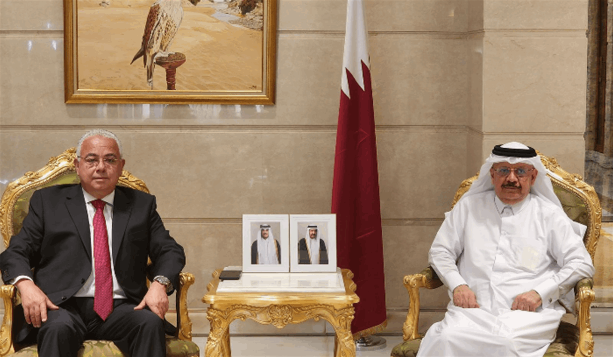 غسان سكاف التقى السفير القطري