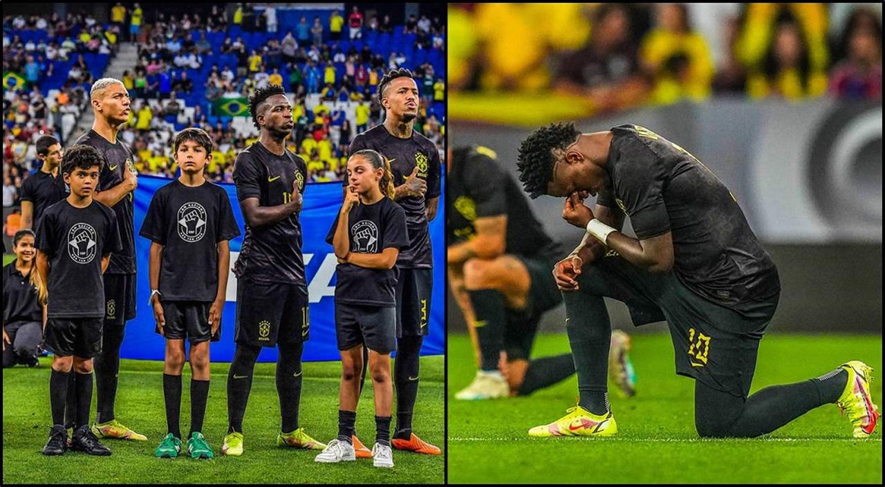 للمرة الأولى في تاريخه .. المنتخب البرازيلي باللون الأسود