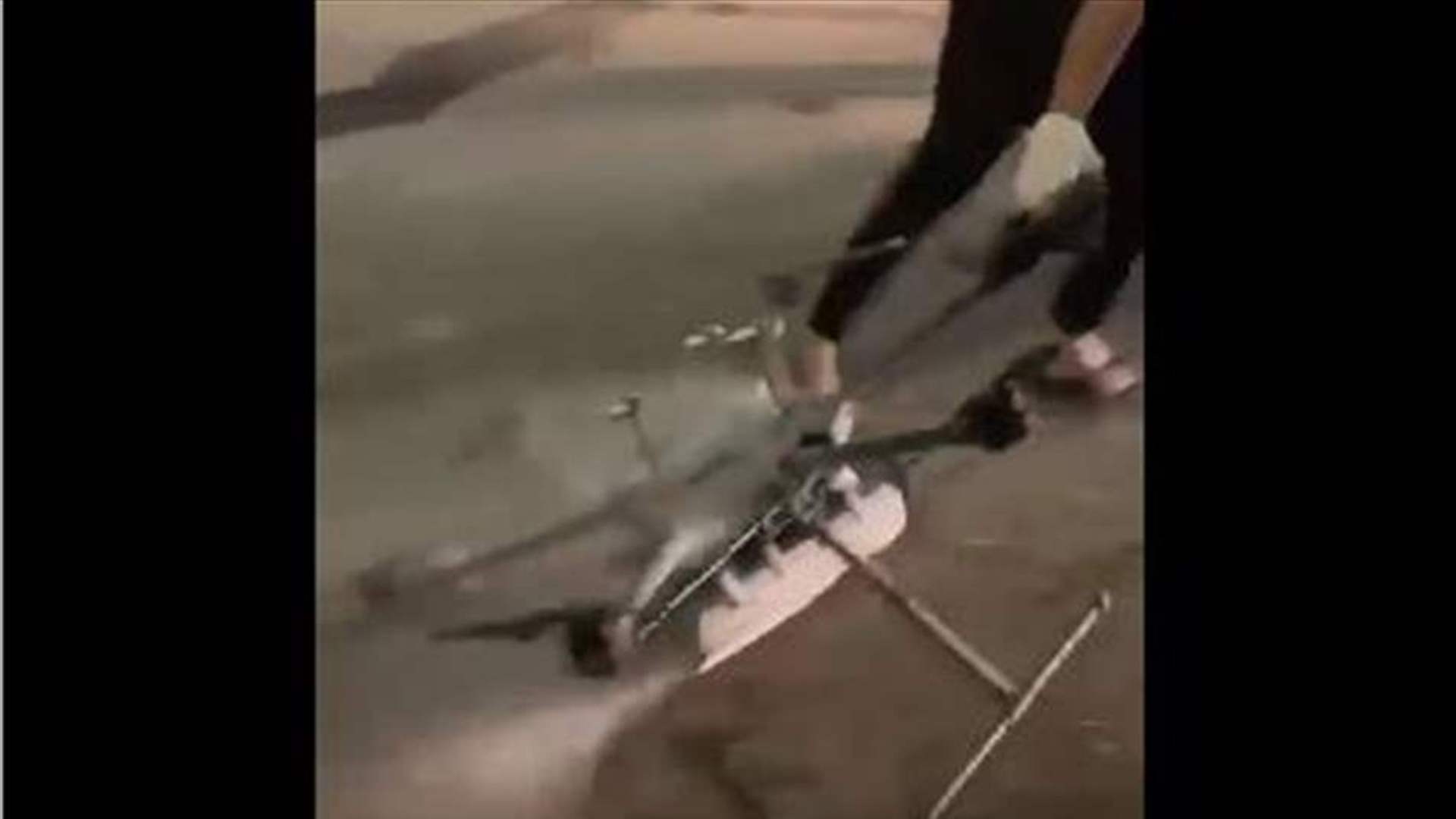 بالفيديو - مُسيّرة الاحتلال التي اسقطتها المقاومة في جنين