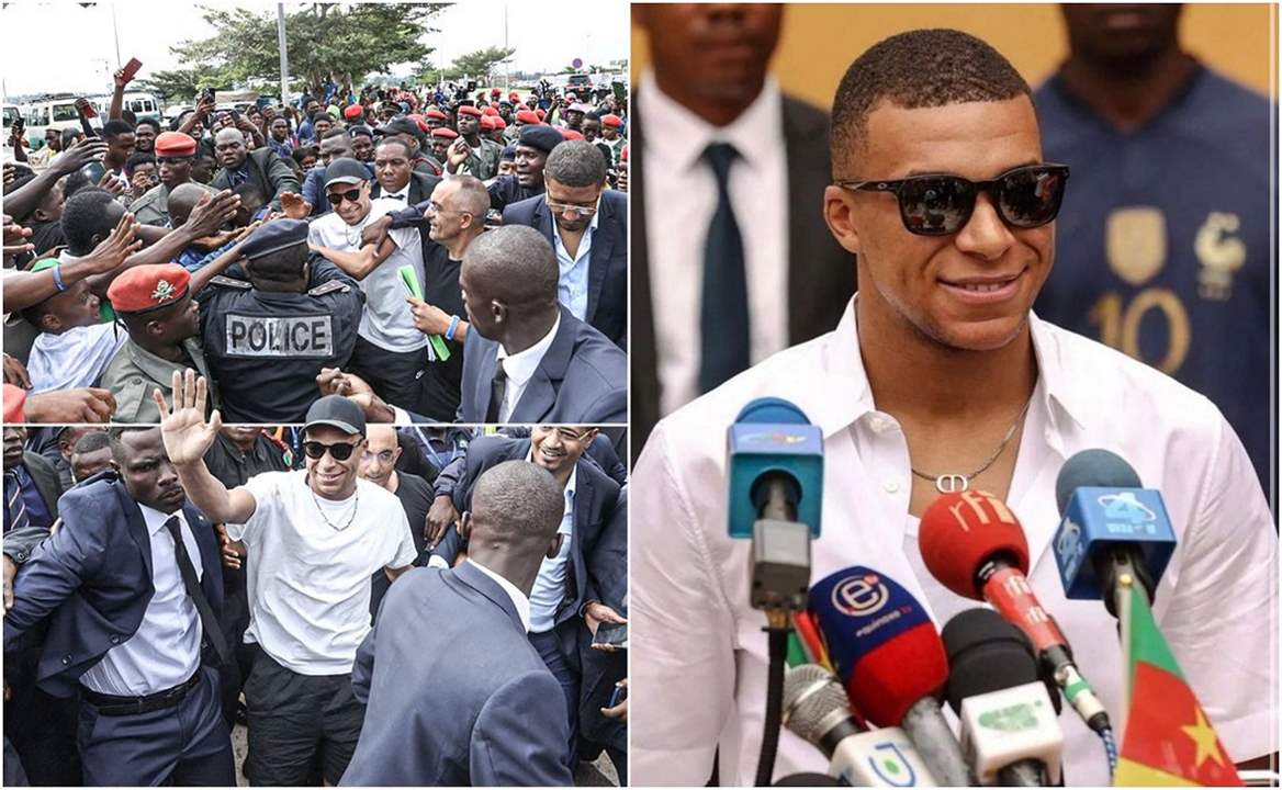 فيديوهات رائعة لاستقبال الملوك لمبابي في الكاميرون