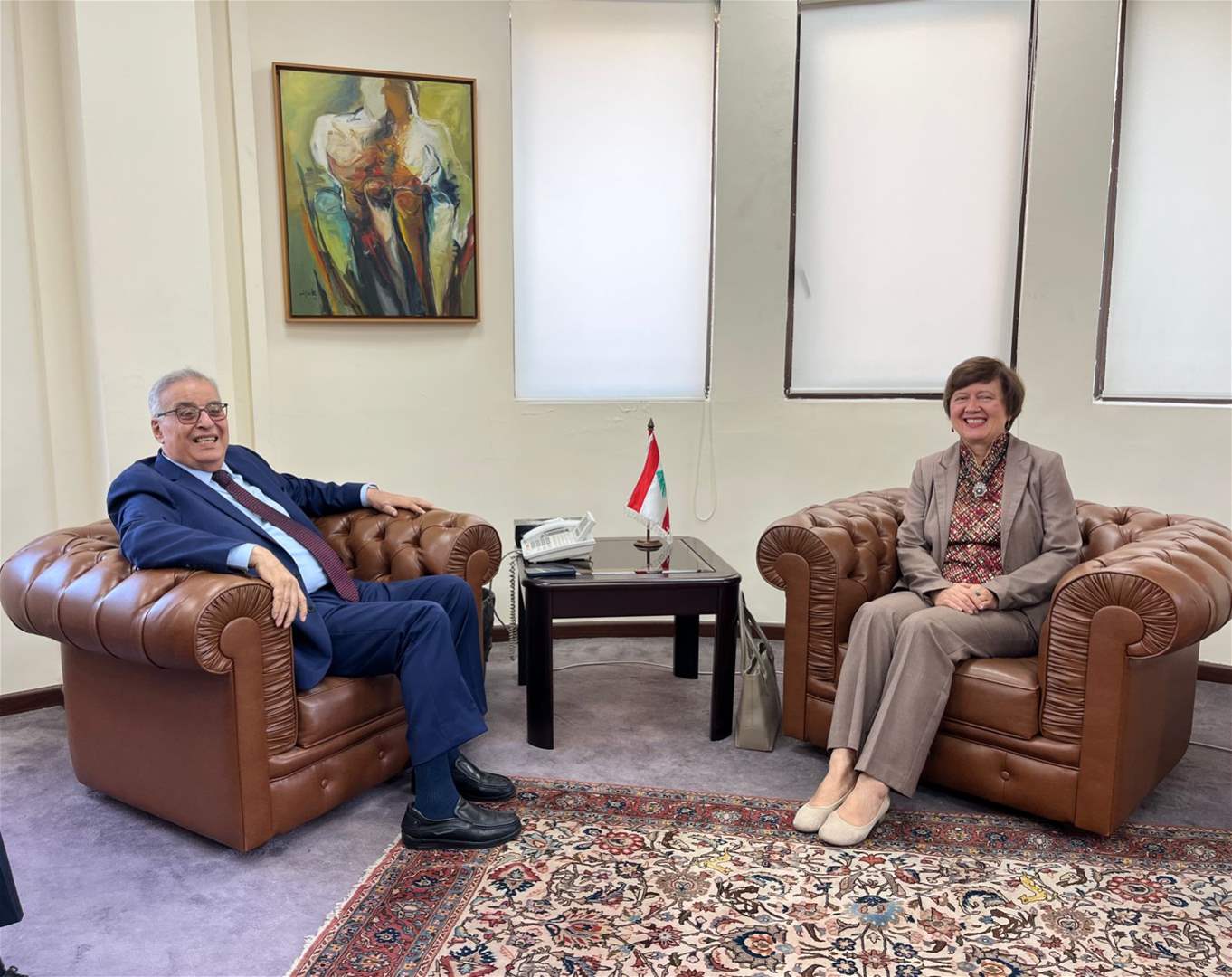 بوحبيب يستقبل فرونتسكا ويبحث ومعها الأوضاع في الجنوب