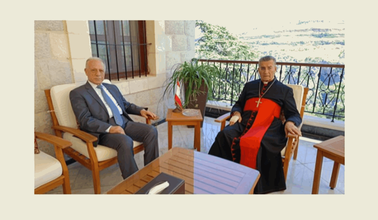 الراعي استقبل وزير الدفاع ووفدا من الرهبنة الأنطونية ويدشن بعد الظهر كنيسة مار شربل في اهدن