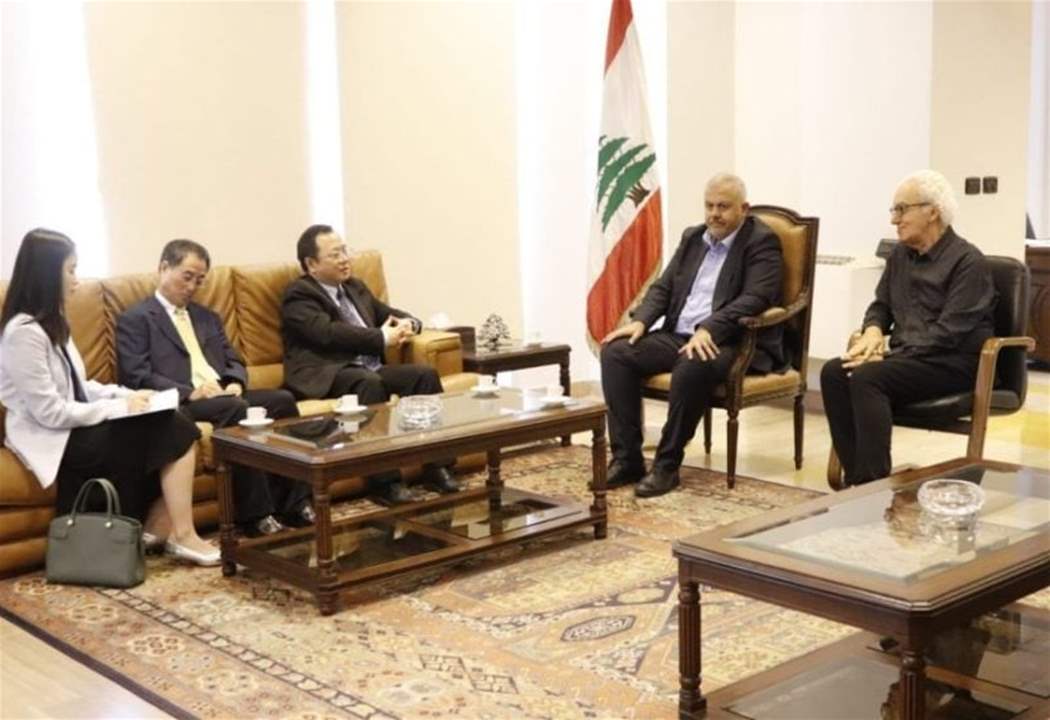  محافظ بيروت بحث مع السفير الصيني في تعزيز العلاقات الثنائية