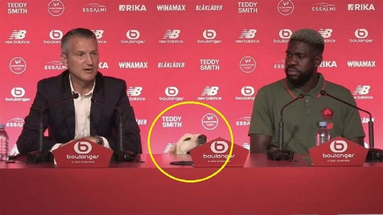 فيديو - كلب بطل انتقال "المدافع الزجاجي" الى ليل الفرنسي !!