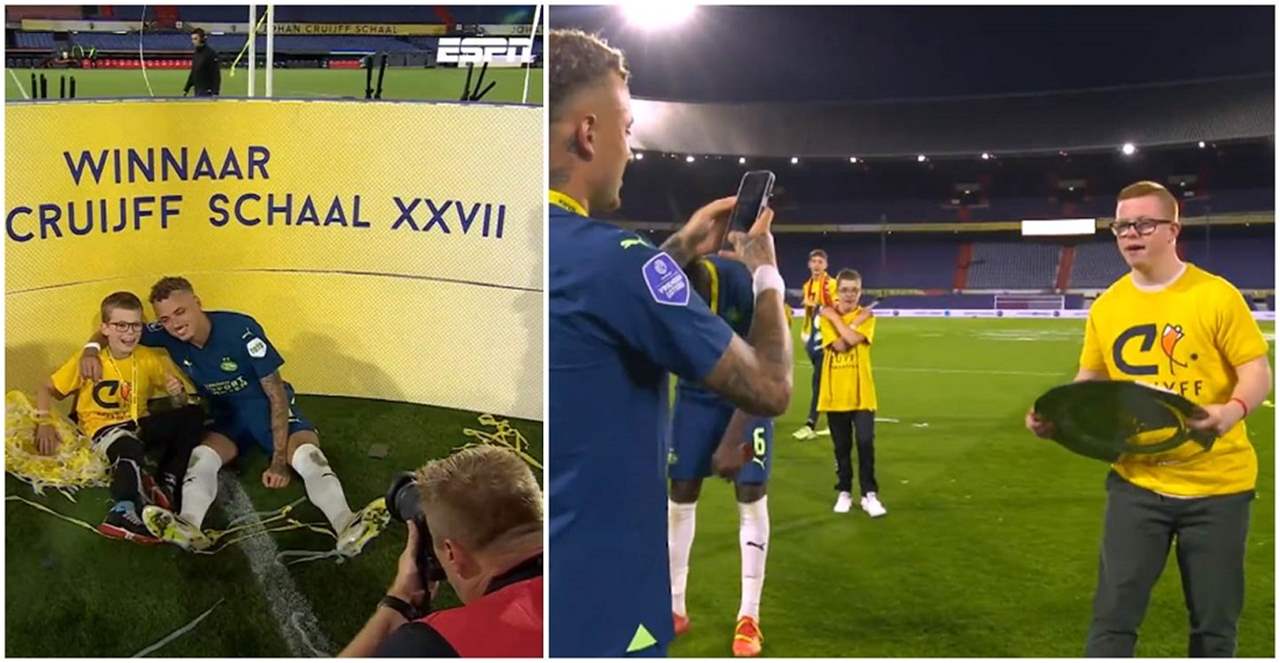 فيديو - مُشجع من ذوي الهمم بطلاً لكأس السوبر الهولندي