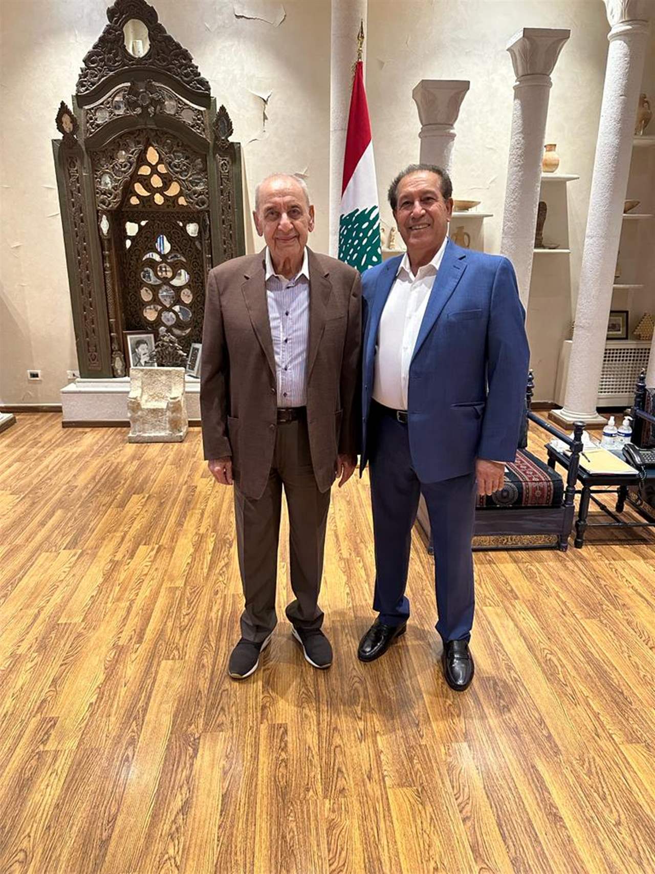 رئيس مجلس النواب التقى القنصل اللبناني الفخري في فلوريدا في عين التينة