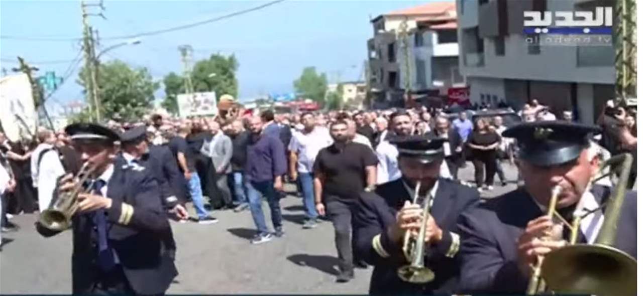  مراسم وداع فادي بجاني في كنيسة مار أنطونيوس في الكحالة 