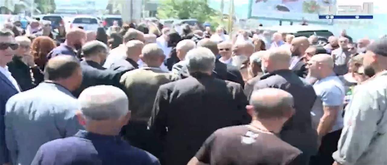 مراسم وداع فادي بجاني في كنيسبة مار أنطونيوس في الكحالة 