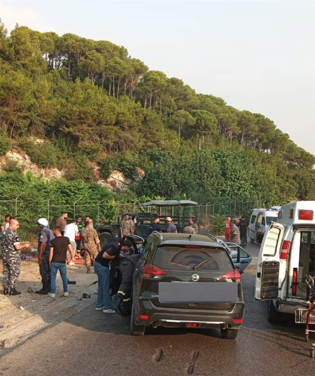 بالصور- ستة جرحى جراء حادث سير في جعيتا