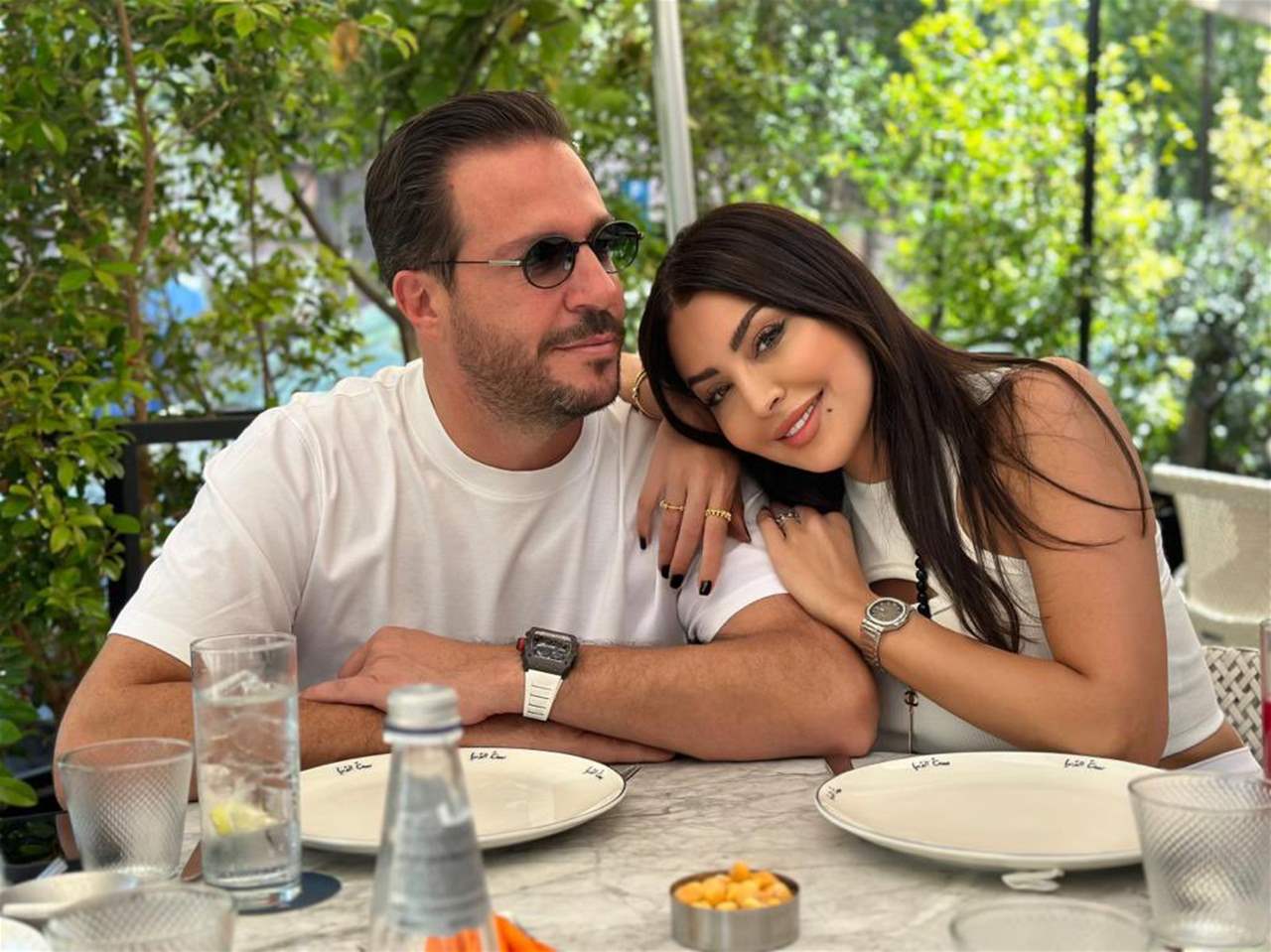 احدث ظهور لـ أمل بوشوشة مع زوجها اللبناني الوسيم والجمهور يعلق: أحلى ثنائي بالمجرة