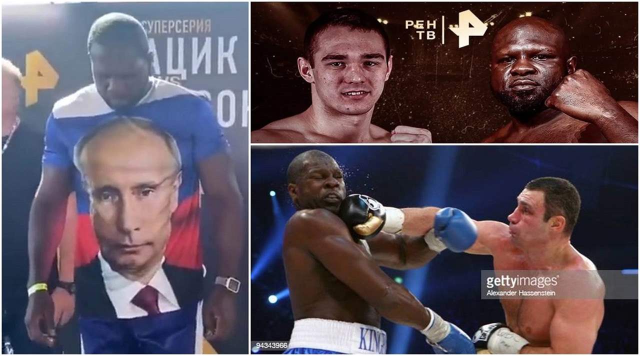 فيديو - الملاكم الأميركي يضع صورة بوتين وعلم روسيا .. ويخسر