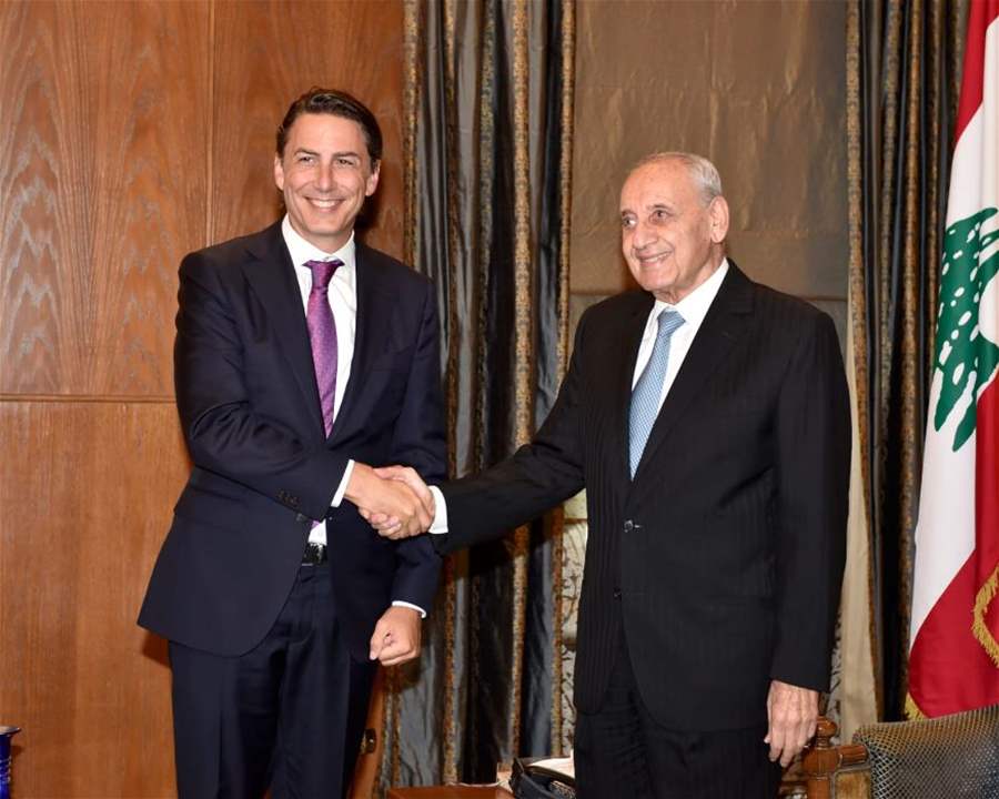  بري التقى هوكشتاين: جهود المجلس النيابي ستبقى منصبة على إنتخاب رئيس جديد وإستكمال إنجاز التشريعات المطلوبة في المجال النفطي  