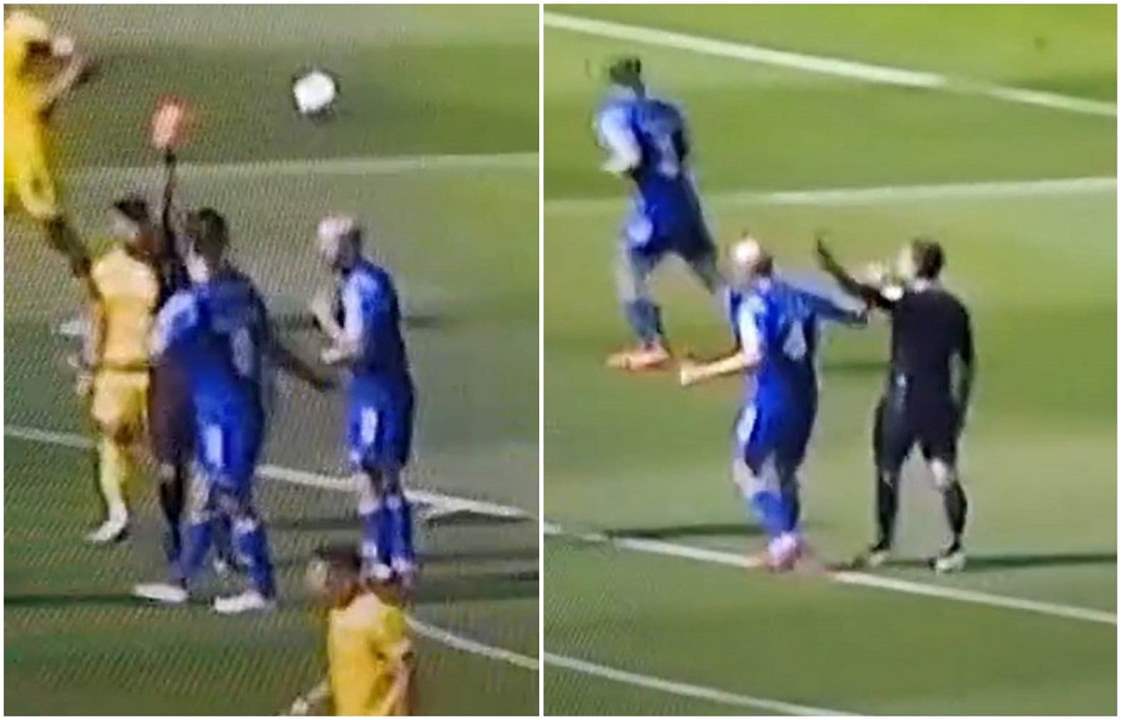 فيديو - في حادثة غريبة .. الحكم ضرب لاعباً ثم قام بطرده