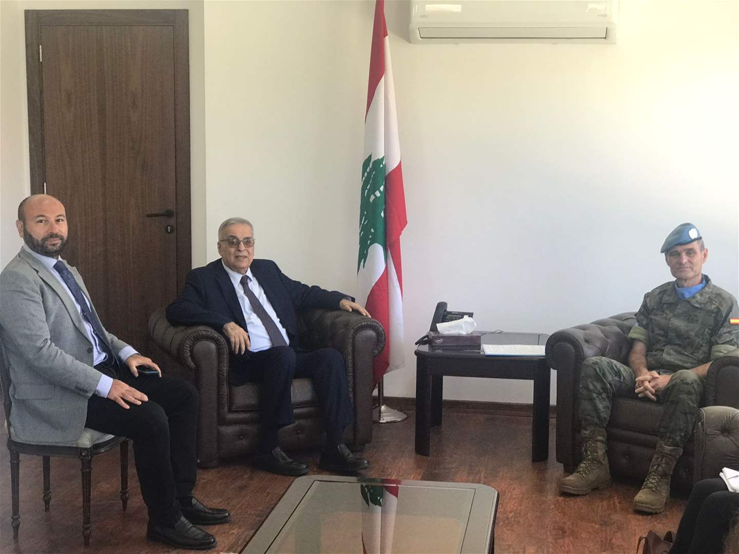 بو حبيب يستقبل قائد قوات اليونيفيل أرولدو لازارو