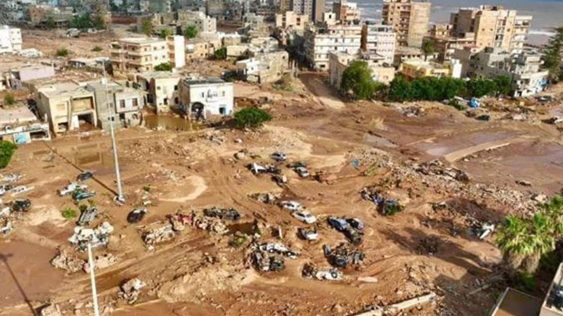 بالصور -إختفاء رُبع مدينة درنة ولا حصيلة إجمالية للقتلى بفيضانات ليبيا 