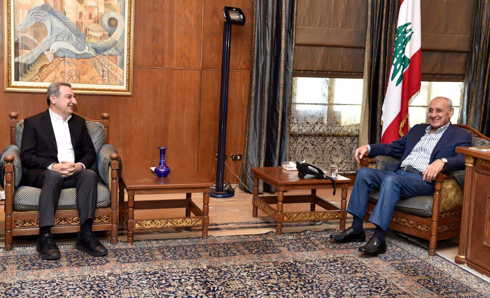 الرئيس بري عرض مع أبو فاعور اخر المستجدات السياسية 