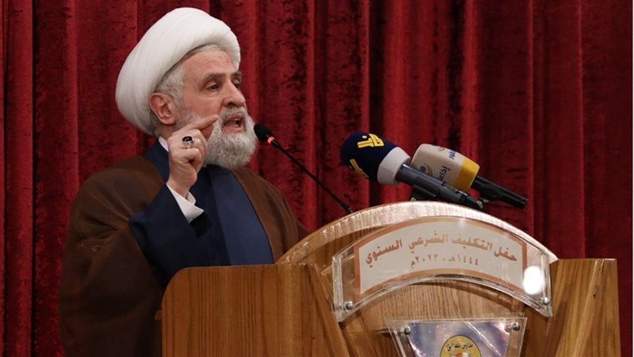 نعيم قاسم: على الحكومة إيجاد حلول لمسألة النزوح السوري وامتلاك جرأة لوضع قواعد لضبطه