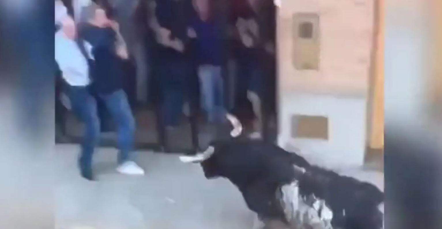 فيديو.. ثور هائج يوجه "نطحة قاتلة" لرجل بمهرجان في إسبانيا