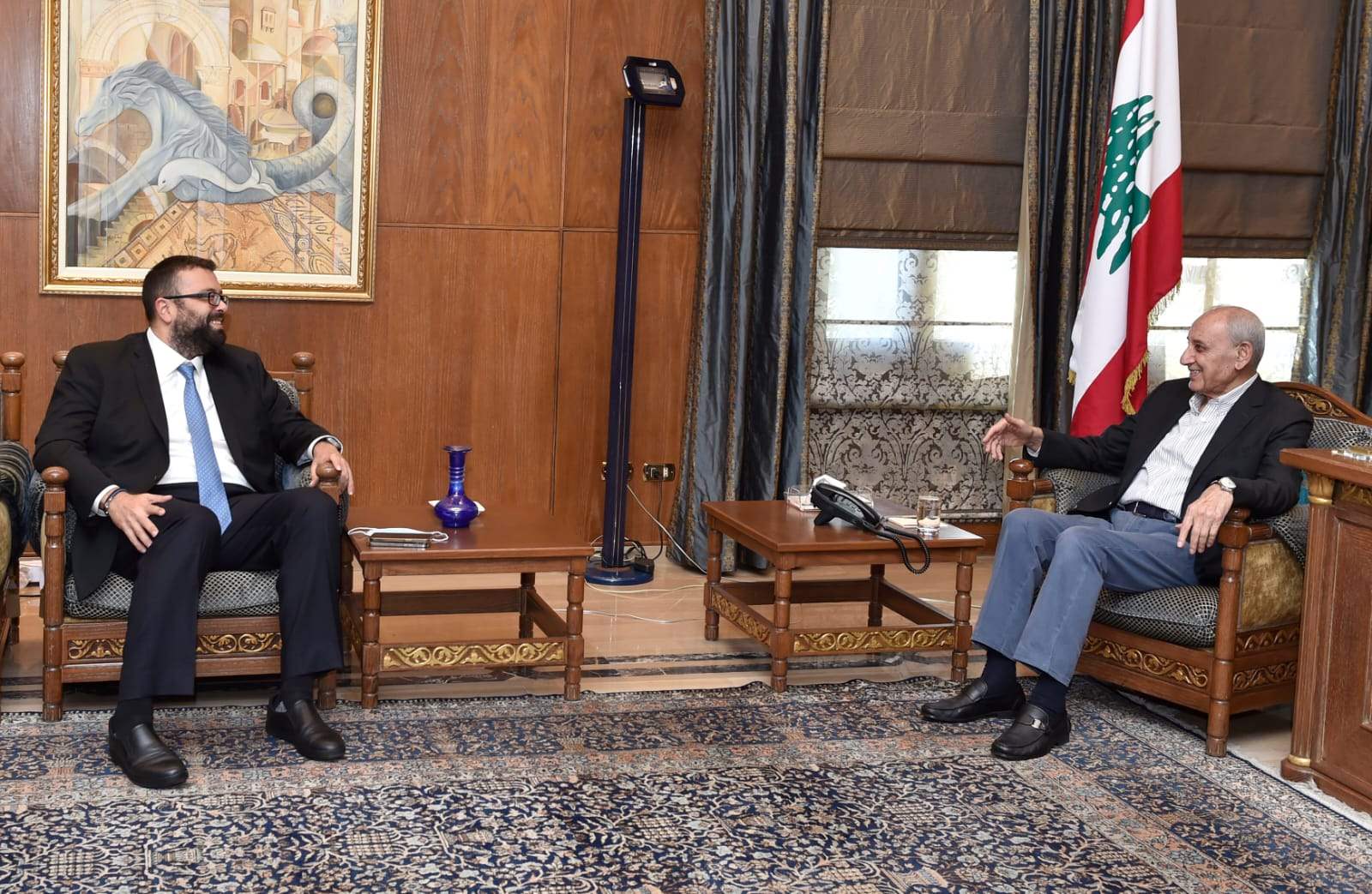 الرئيس بري استقبل امين عام تيار المستقبل احمد الحريري وهذا ما تم التطرق اليه 