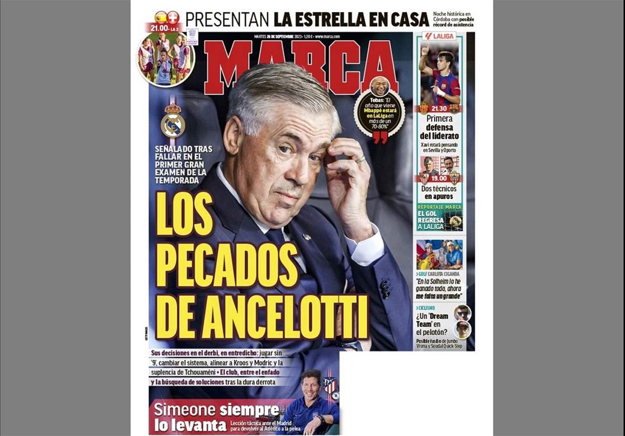 هزيمة "النادي الملكي" لا تزال متصدرة في الصحف المدريدية