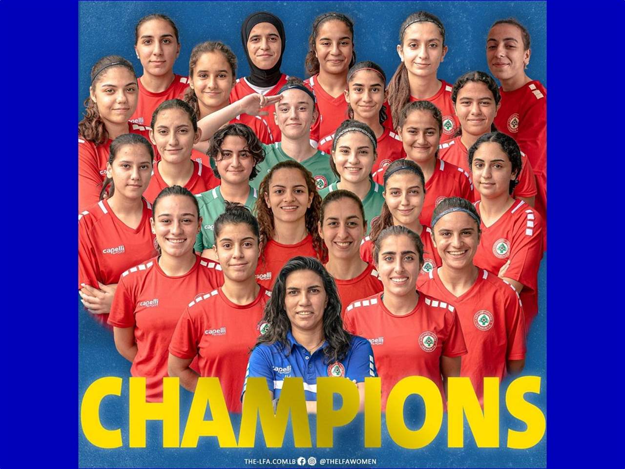 منتخب لبنان بطل دورة السيدات الدولية الودية لكرة القدم