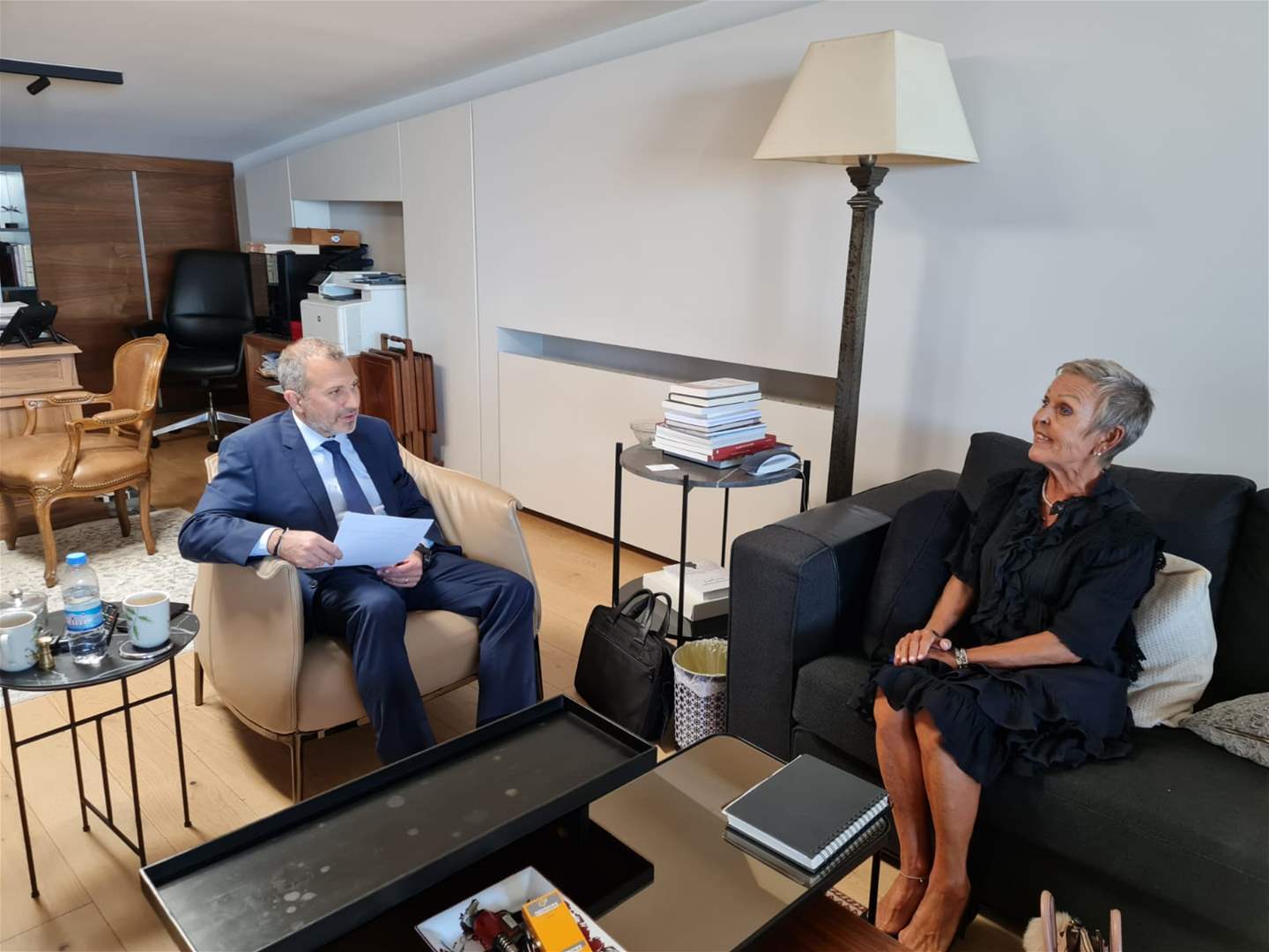 بالصور - باسيل استقبل سفيرة فنلندا وجرى البحث في أزمة النازحين ومخاطرها