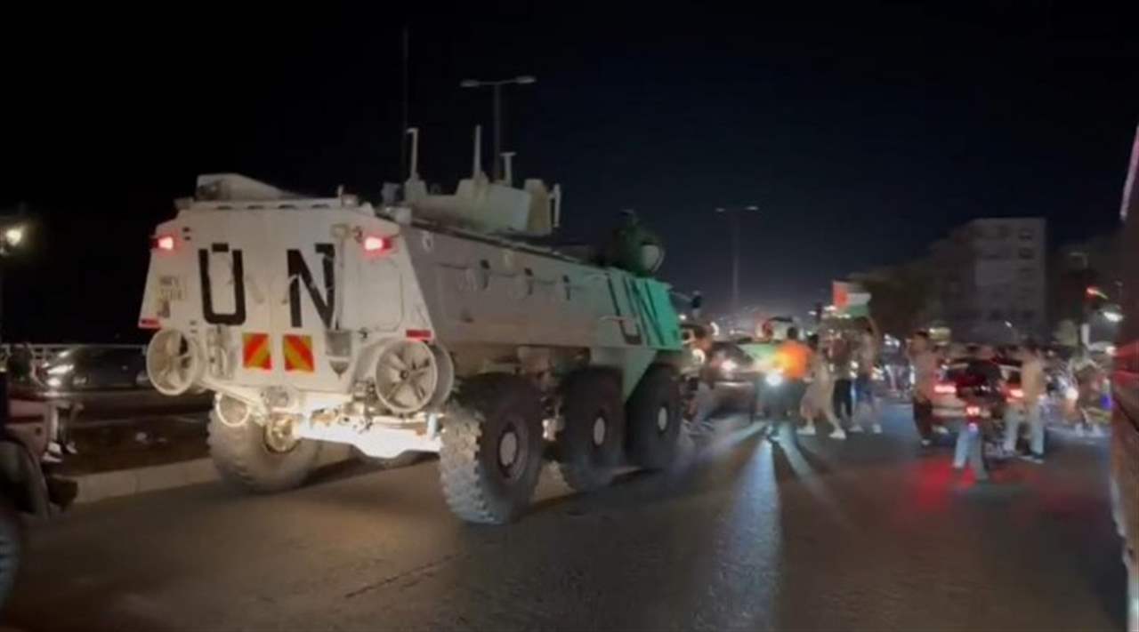 في صيدا... إحتفالات أثناء مرور دورية لليونيفيل وفيديو يوّثق المشاهد 