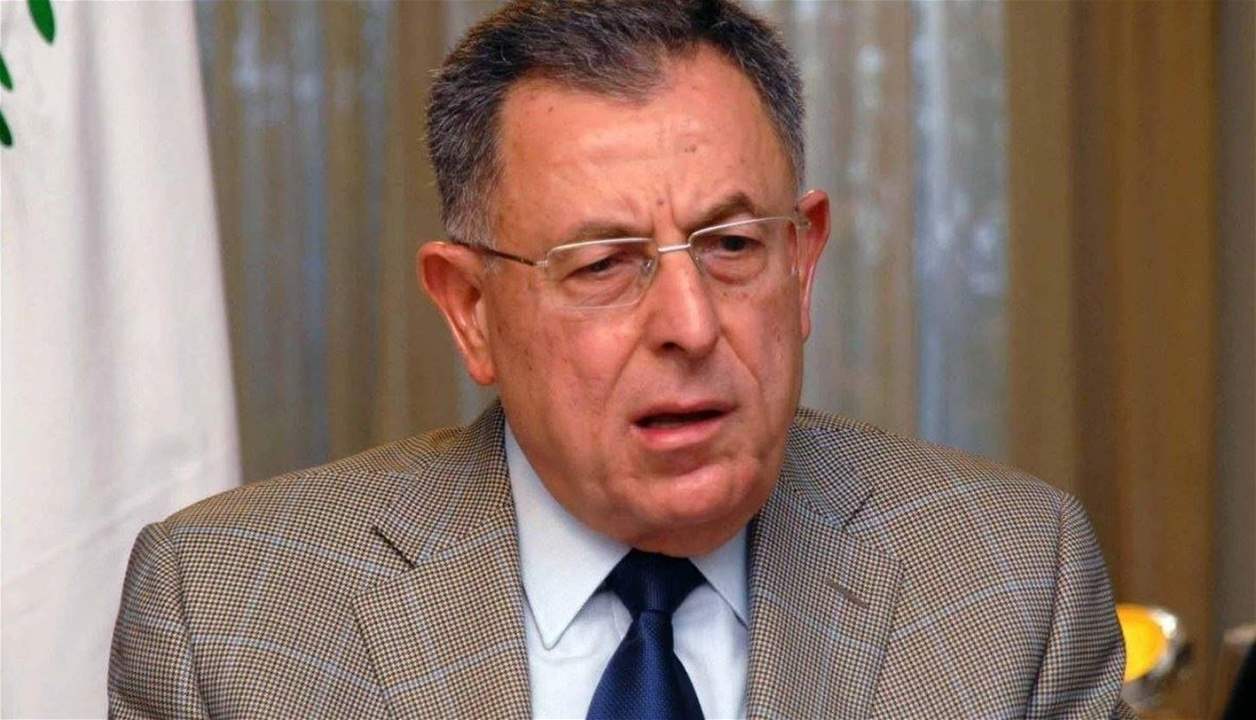 السنيورة: لعدم توريط لبنان في أي اشتباك مع العدو الاسرائيلي 