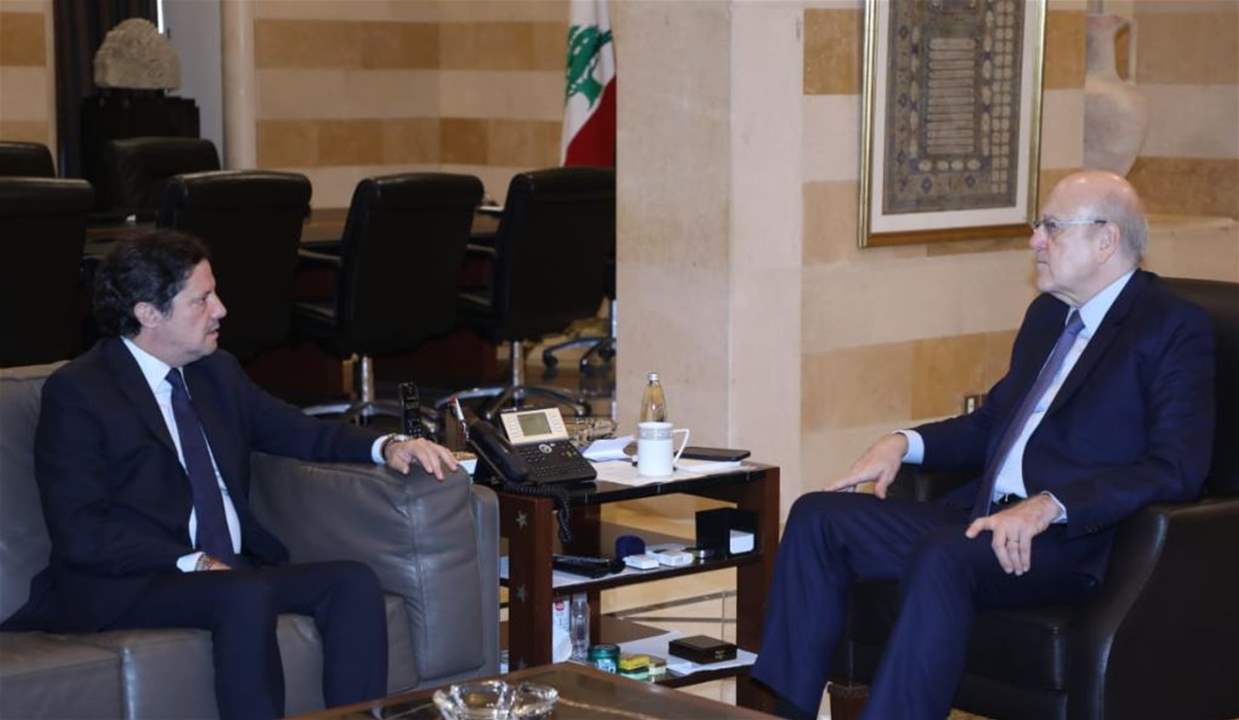 سلسلة لقاءات لميقاتي في السراي الحكومي