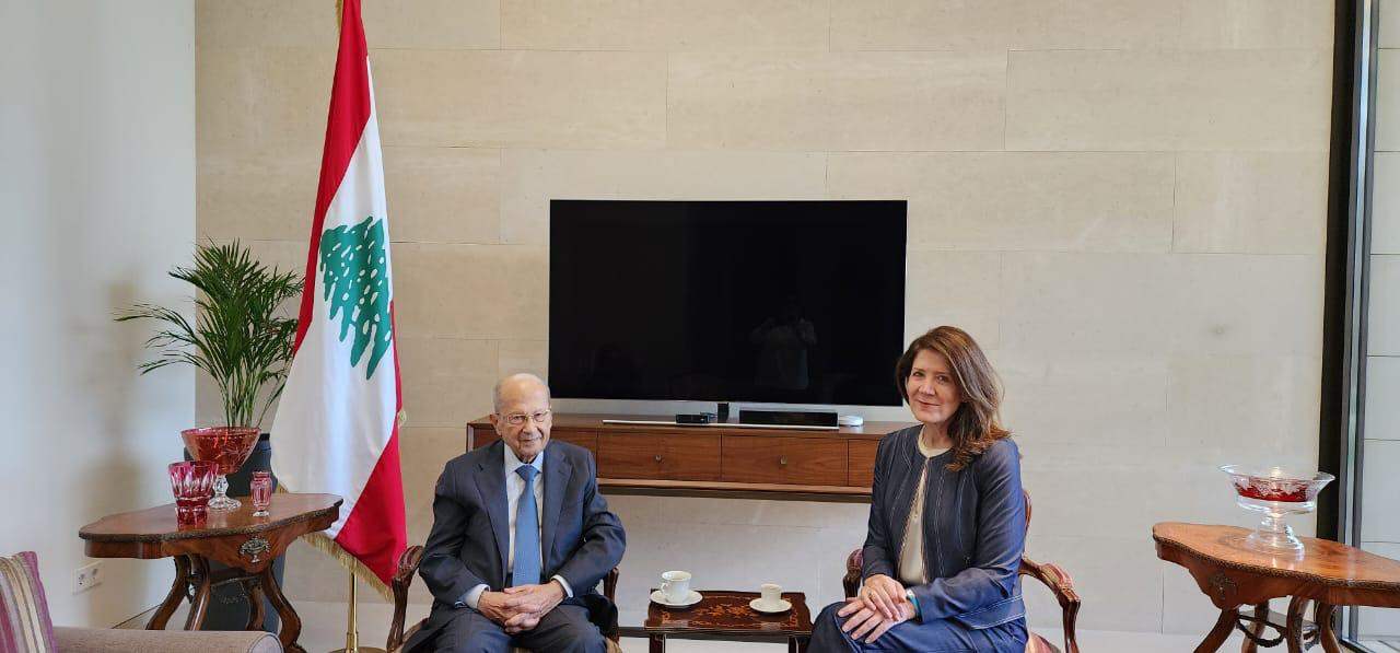 عون إستقبل سفيرة الولايات المتحدة.. وهذا ما تم بحثه 