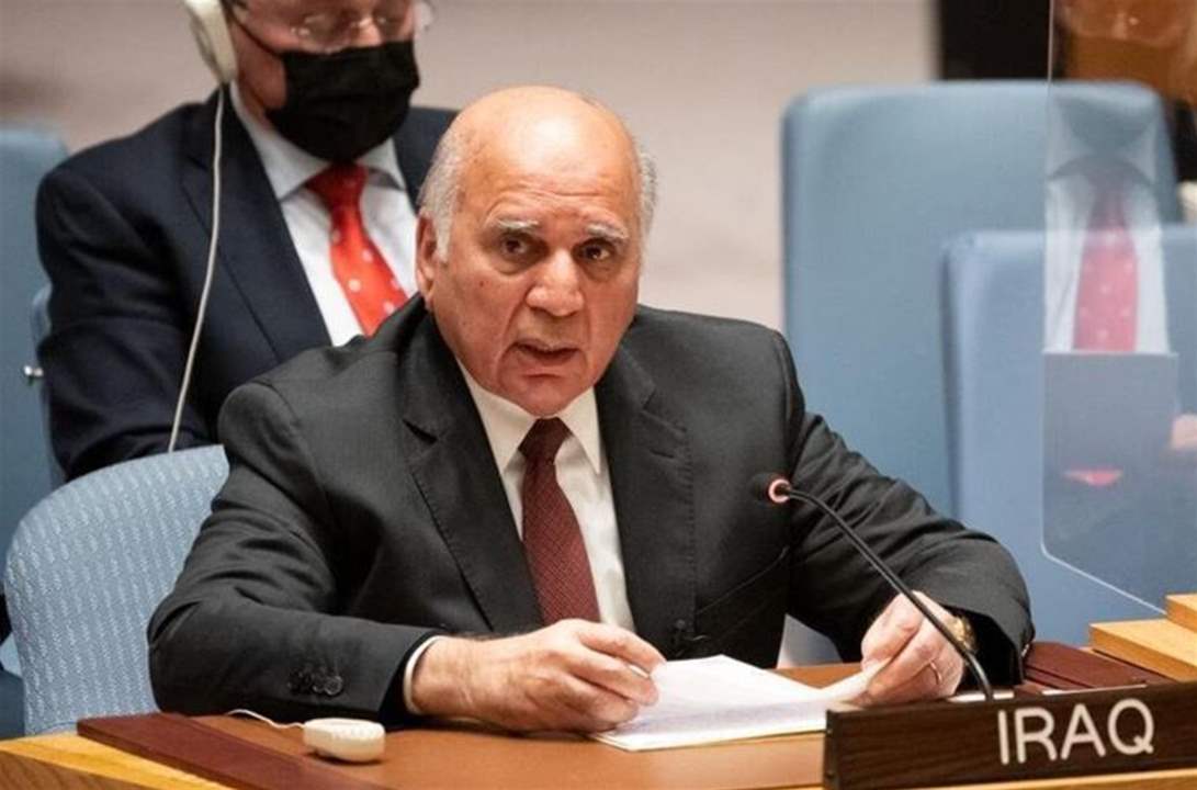 وزير خارجية العراق: ندعو للوقوف في وجه خطة ترحيل أهالي غزة