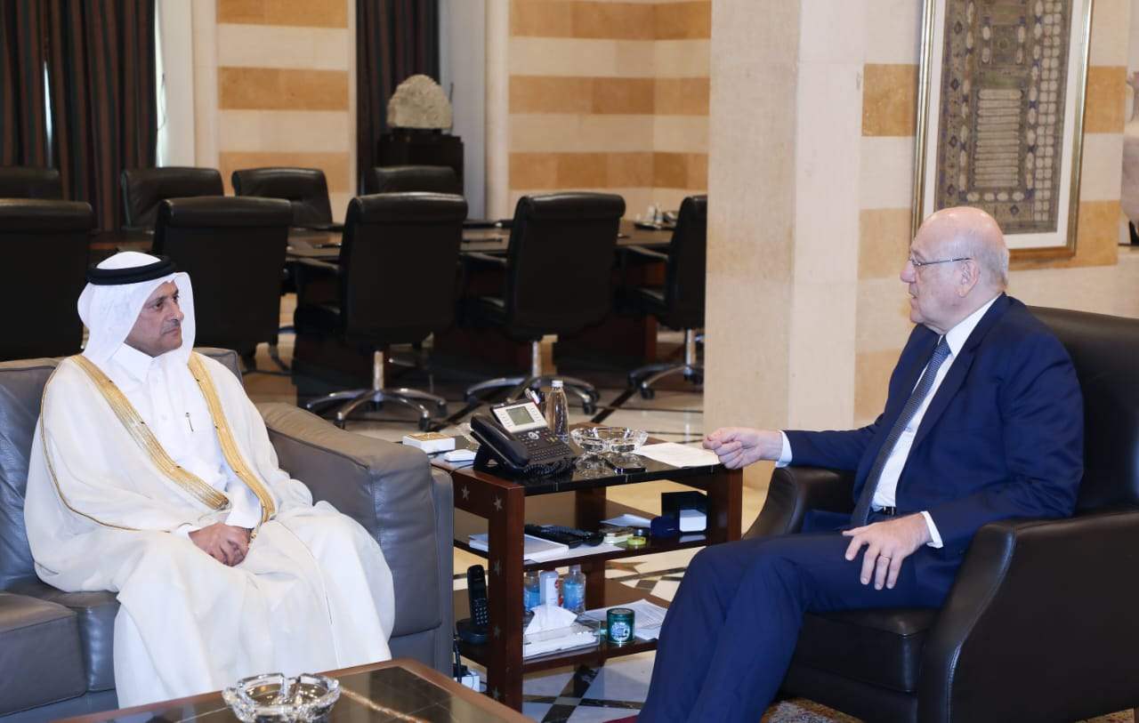 ميقاتي استقبل سفير قطر 