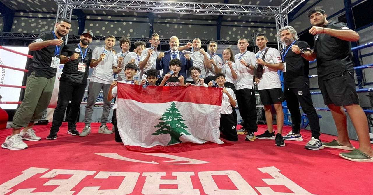 14 ميدالية لبنانية في بطولة البحر الابيض المتوسط للمواي تاي